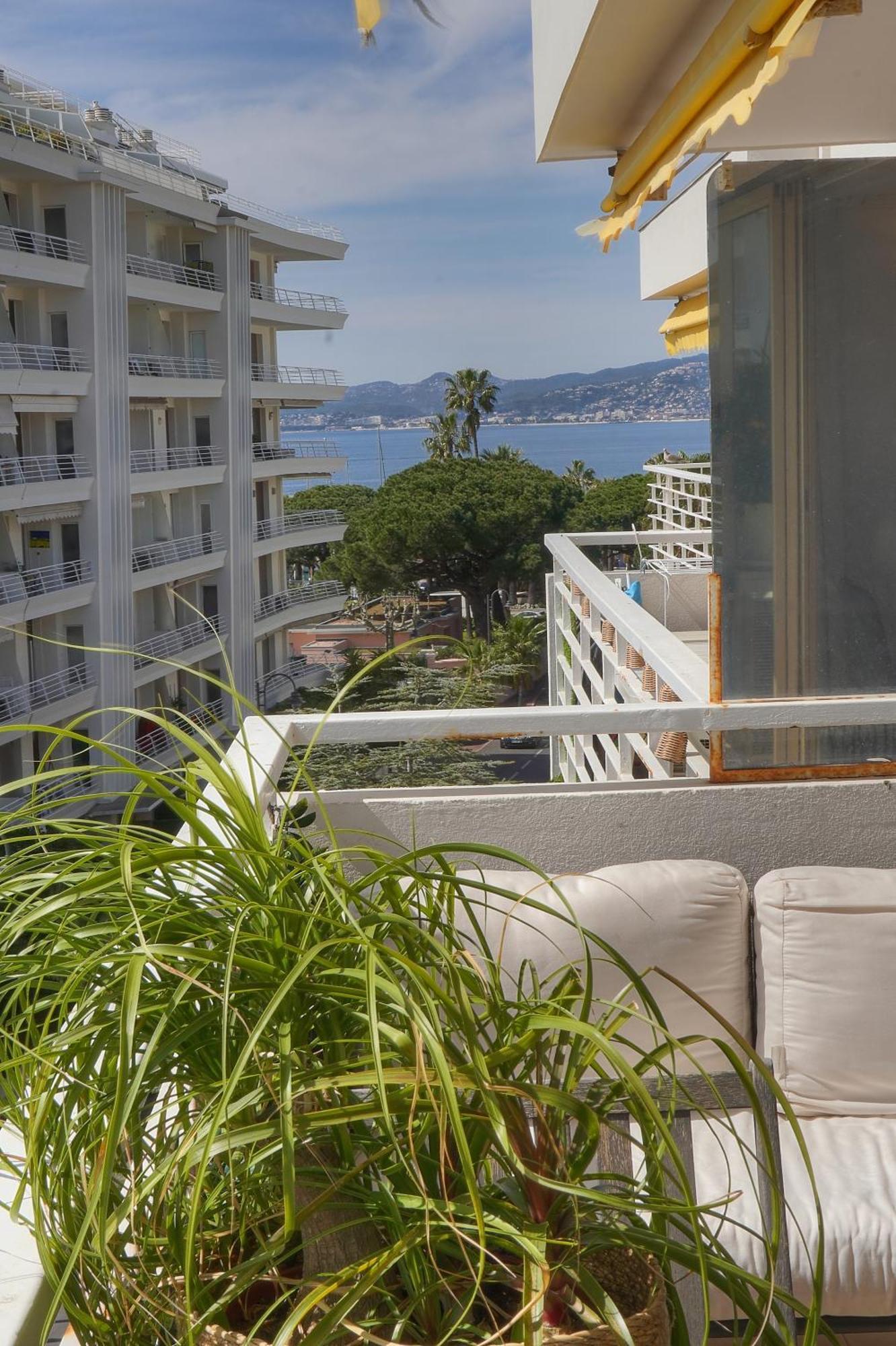 Frgk "Etoile Du Sud Terrasse Vue Mer Palm Beach" Кан Екстериор снимка