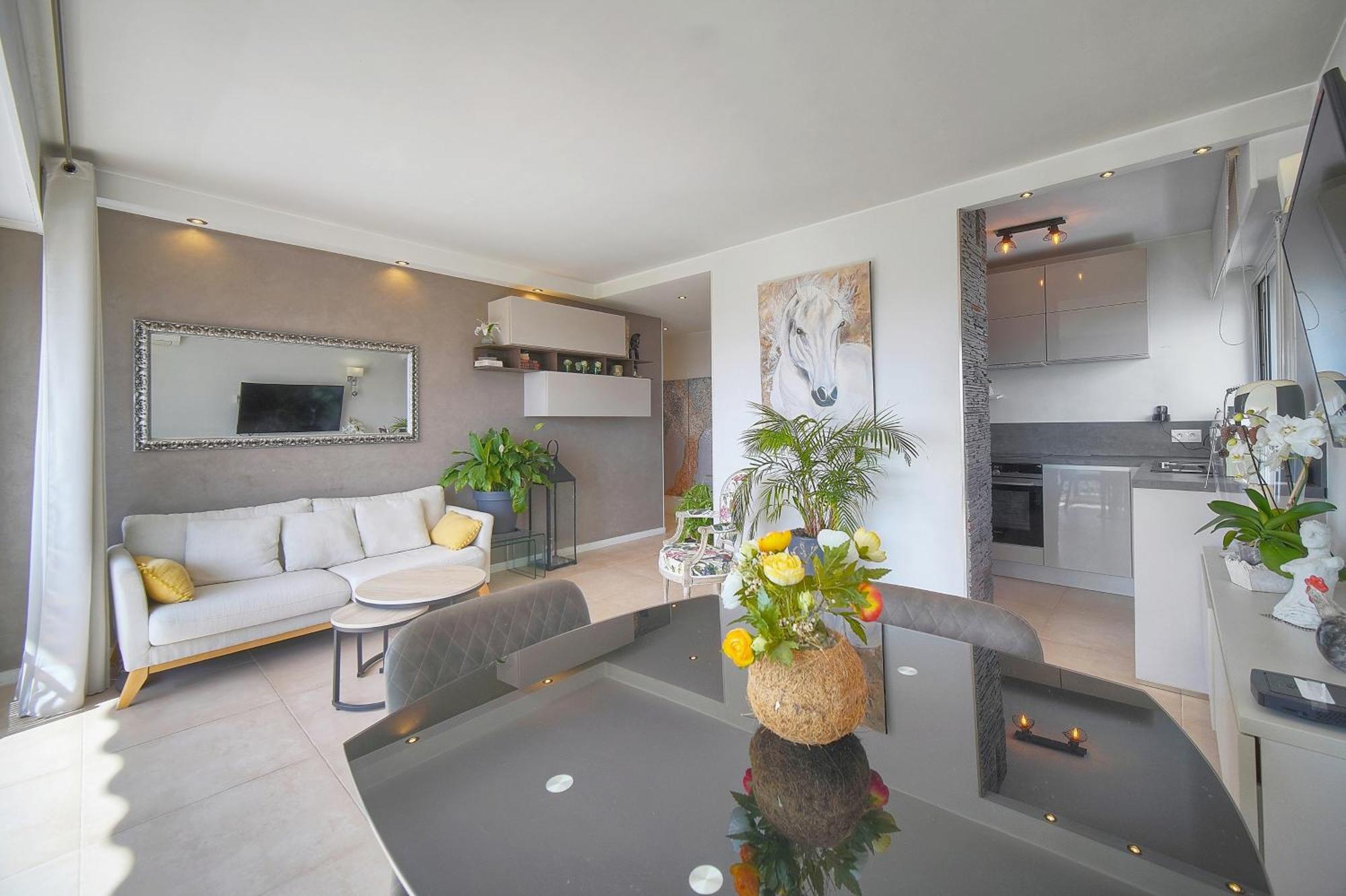 Frgk "Etoile Du Sud Terrasse Vue Mer Palm Beach" Кан Екстериор снимка